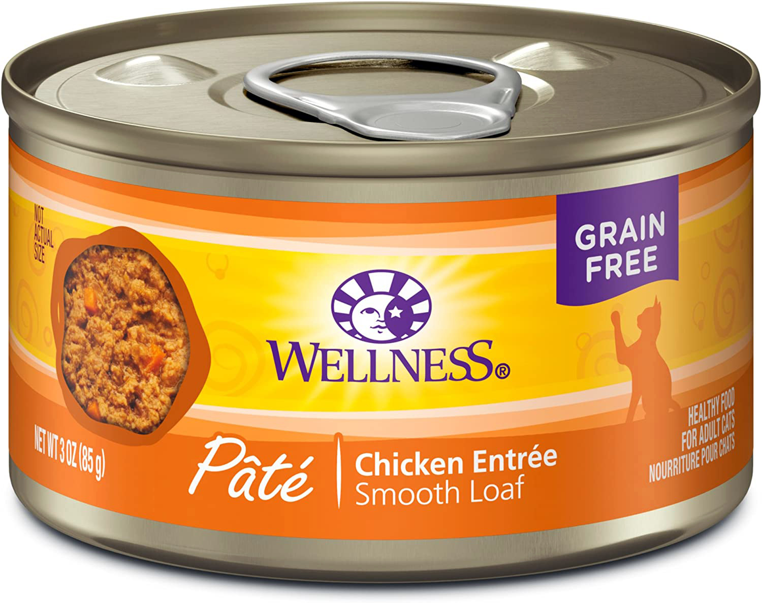 Wellness complete health pate chicken entree grain-free canned cat food
