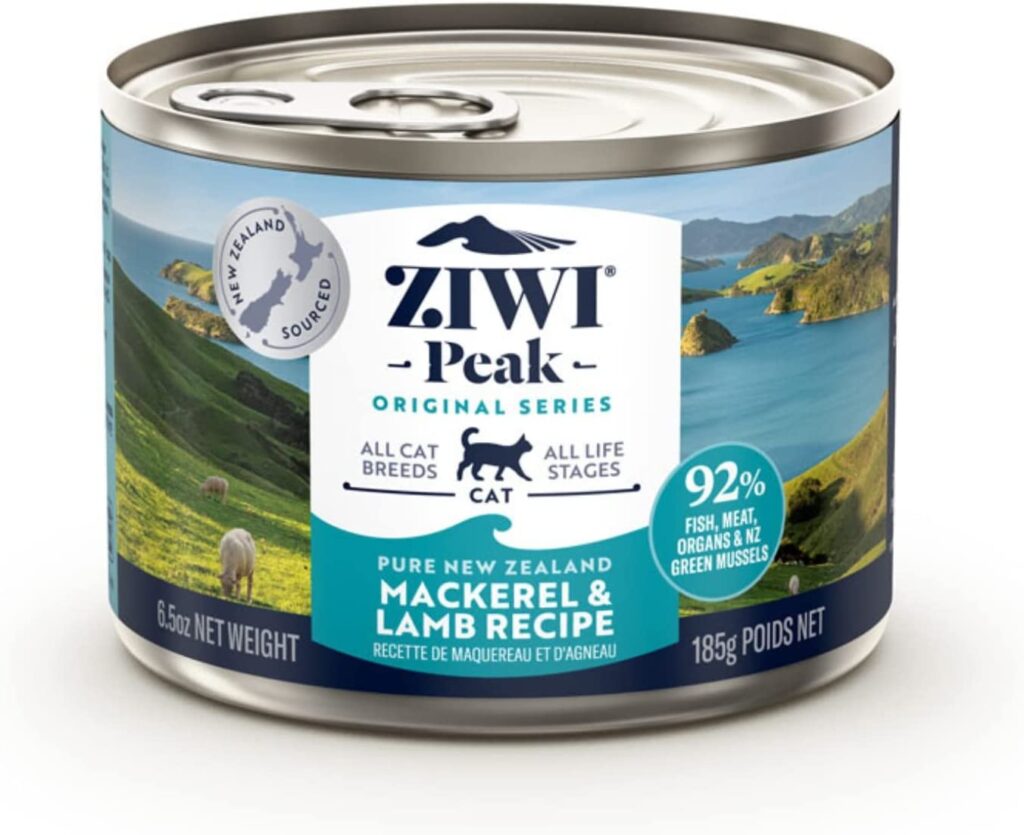 Original ziwipeak wet mackerel & lamb recipe for cats