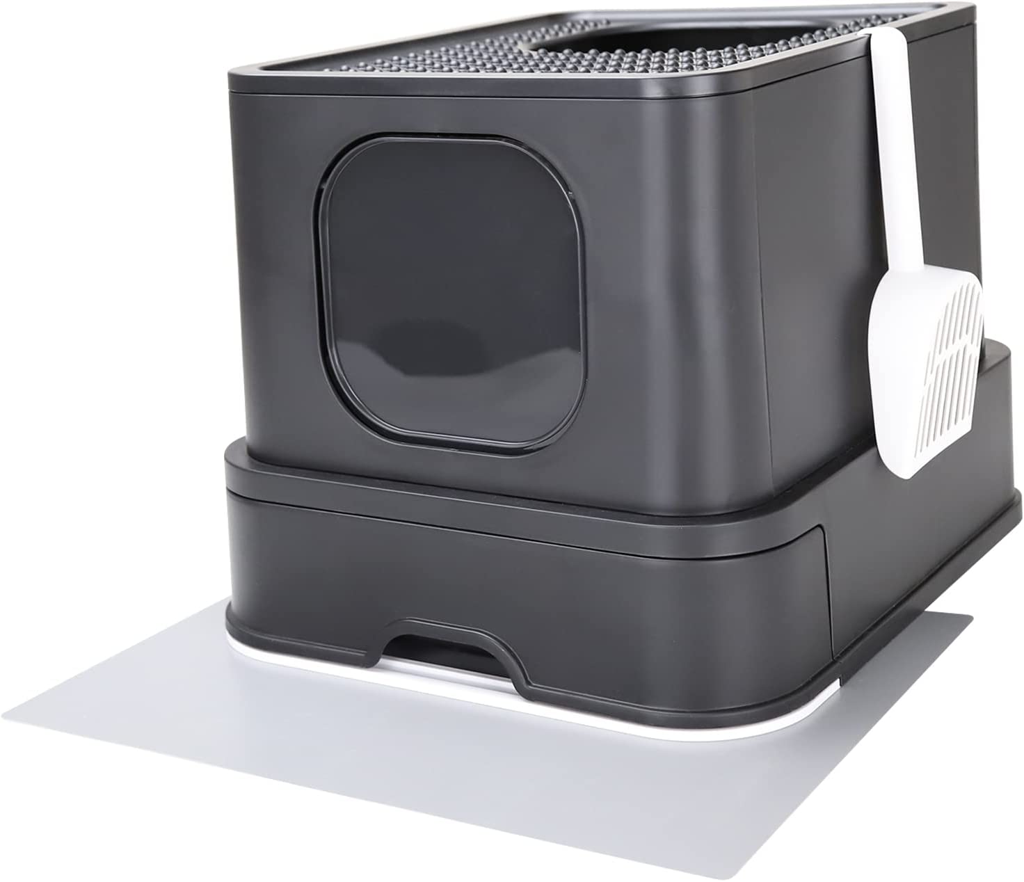 Foldable Cat Litter Box, Large Top Entry Anti-Splashing Litter Box