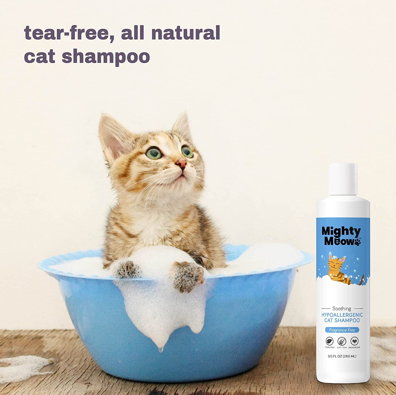 Mighty Meow Soothing All-Natural Cat Shampoo