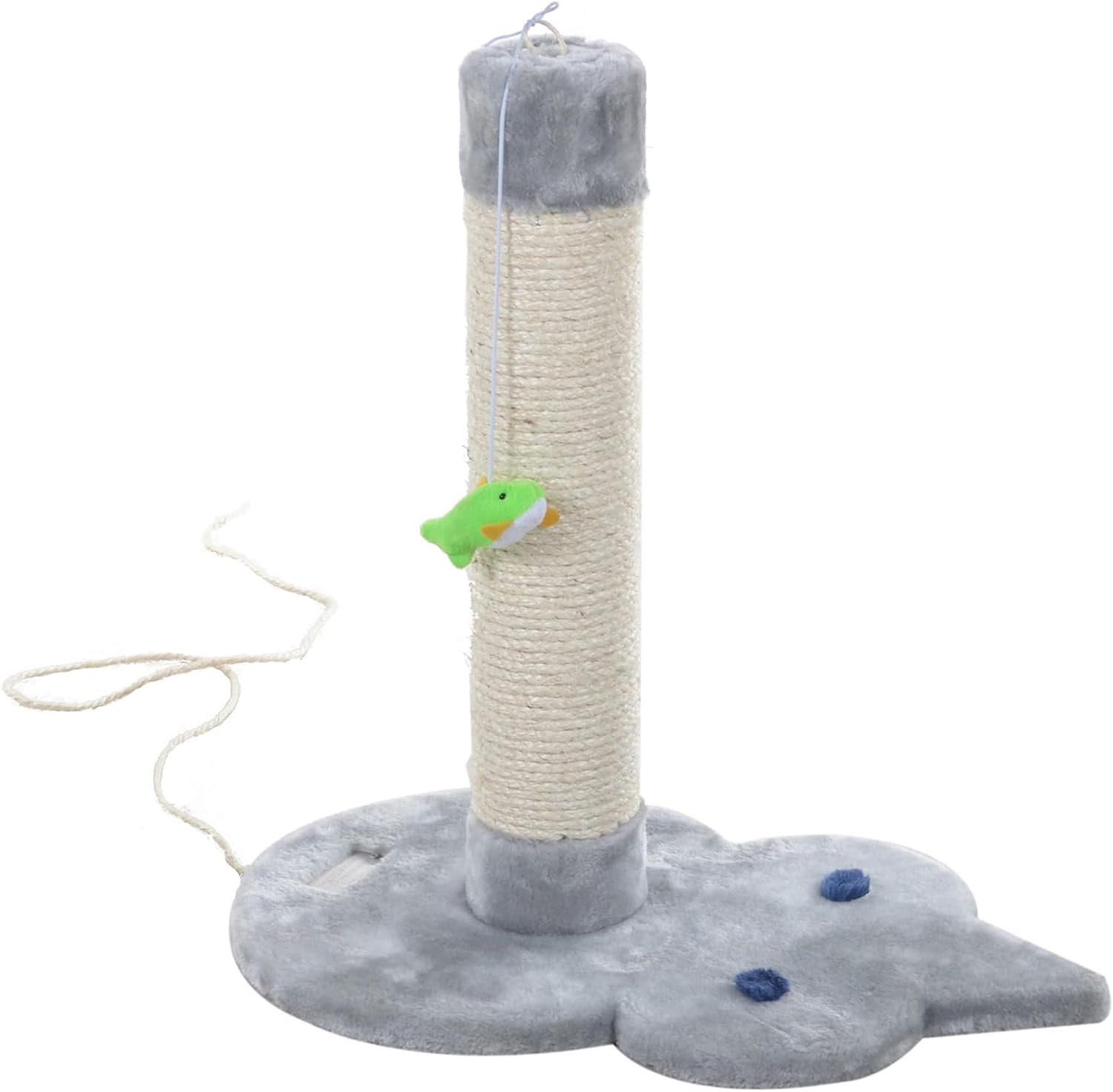 Armarkat  scratching post real wood cat with toy - sisal
