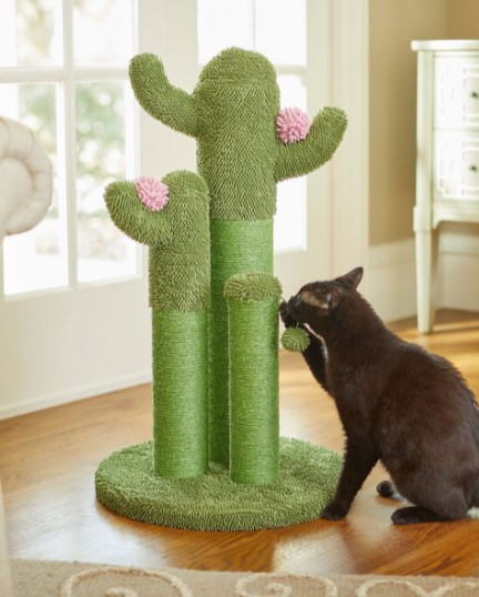 Frisco cactus tri-post cat  33-in scratching post